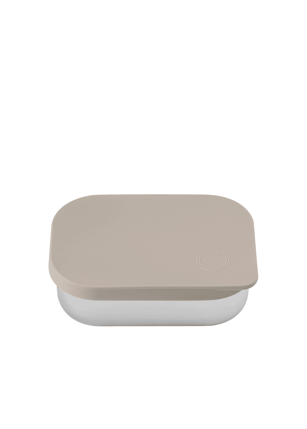 AYA&IDA lunch box madkasse 900 ml cream beige rustfrit stål med ruminddeling