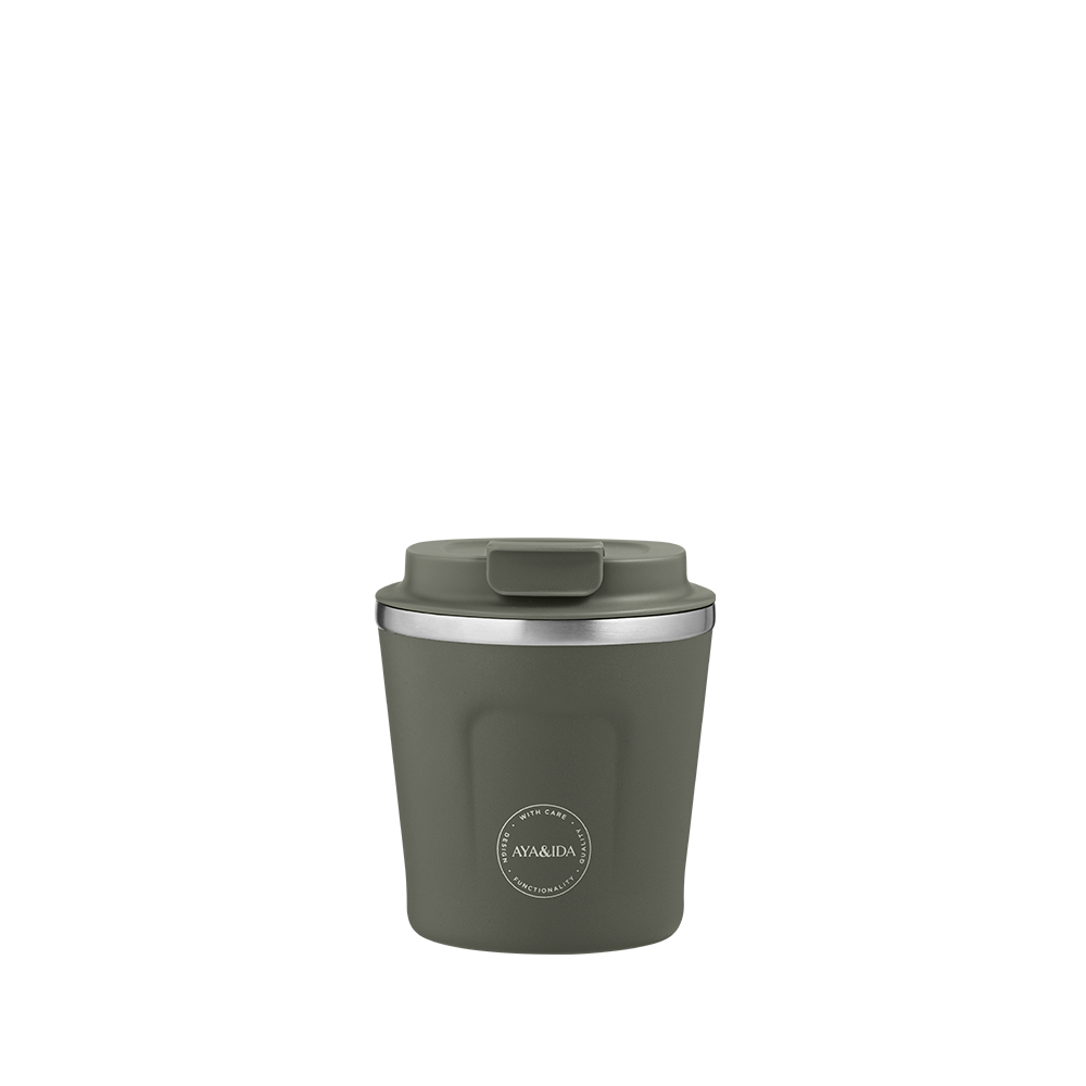 AYA&IDA CUP2GO termokop 240 ml Tropical Green med låg