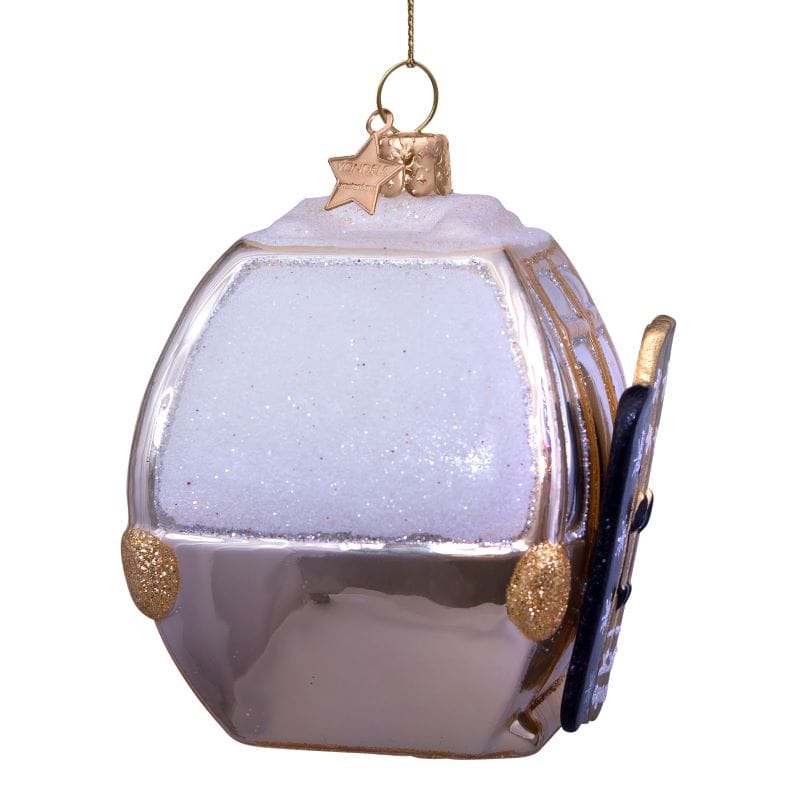Vondels – Juleornament Ski Gondola Beige (H8 cm)