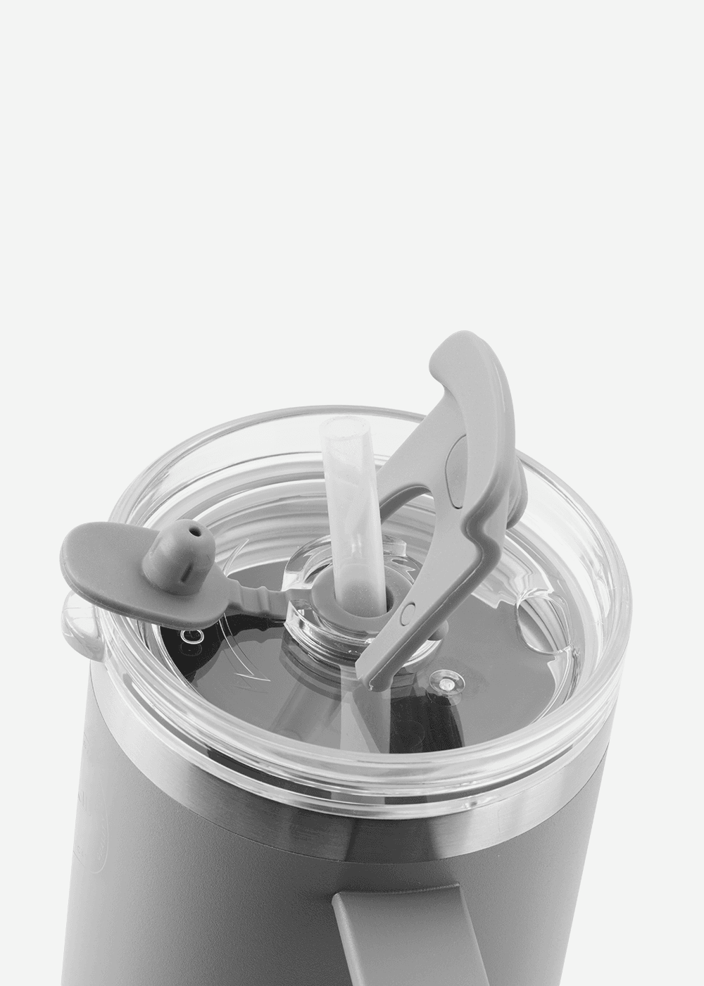 AYA&IDA - Termokop med sugerør 885 ml - Light Grey