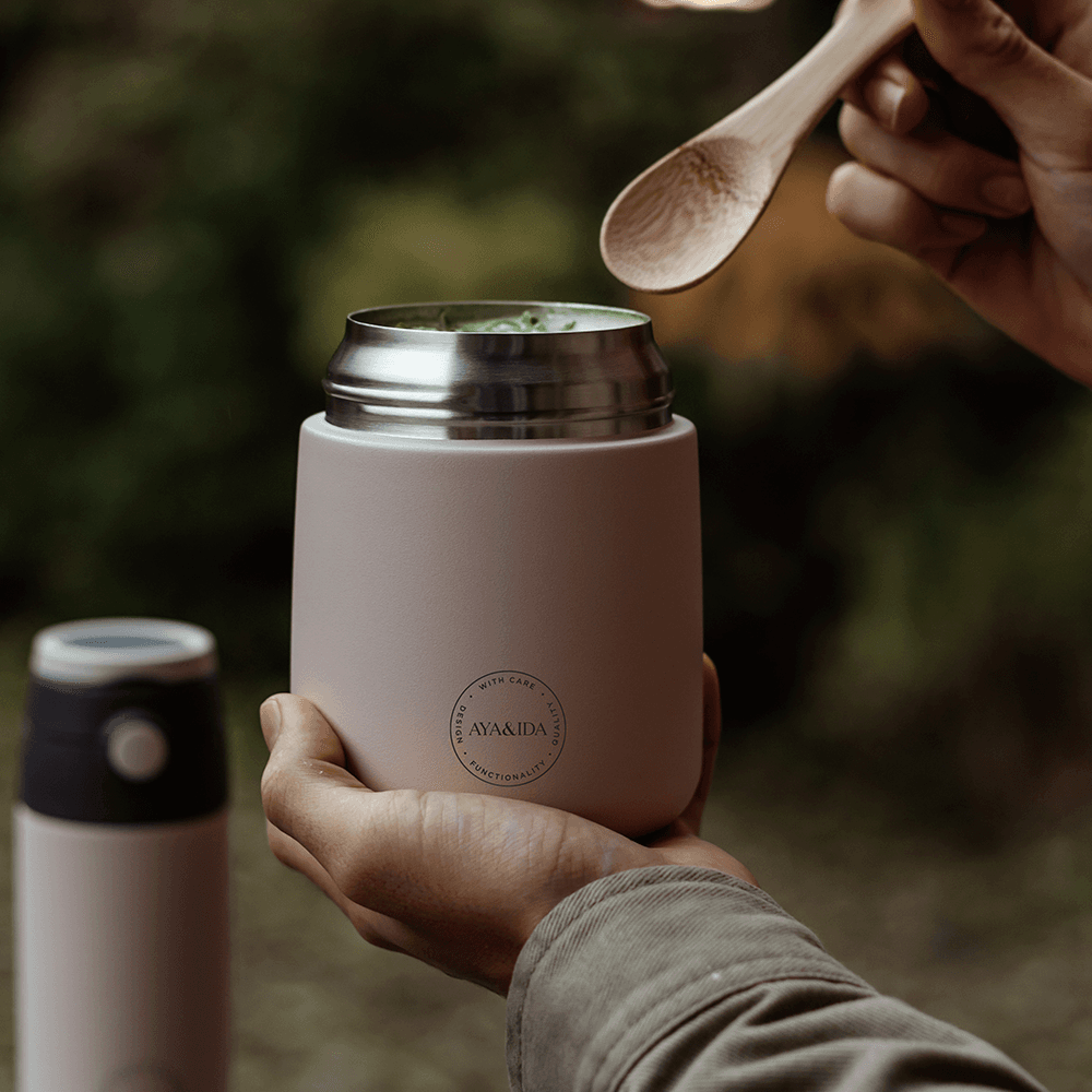 AYA&IDA Foodie Thermo beholder 500 ml lyserød
