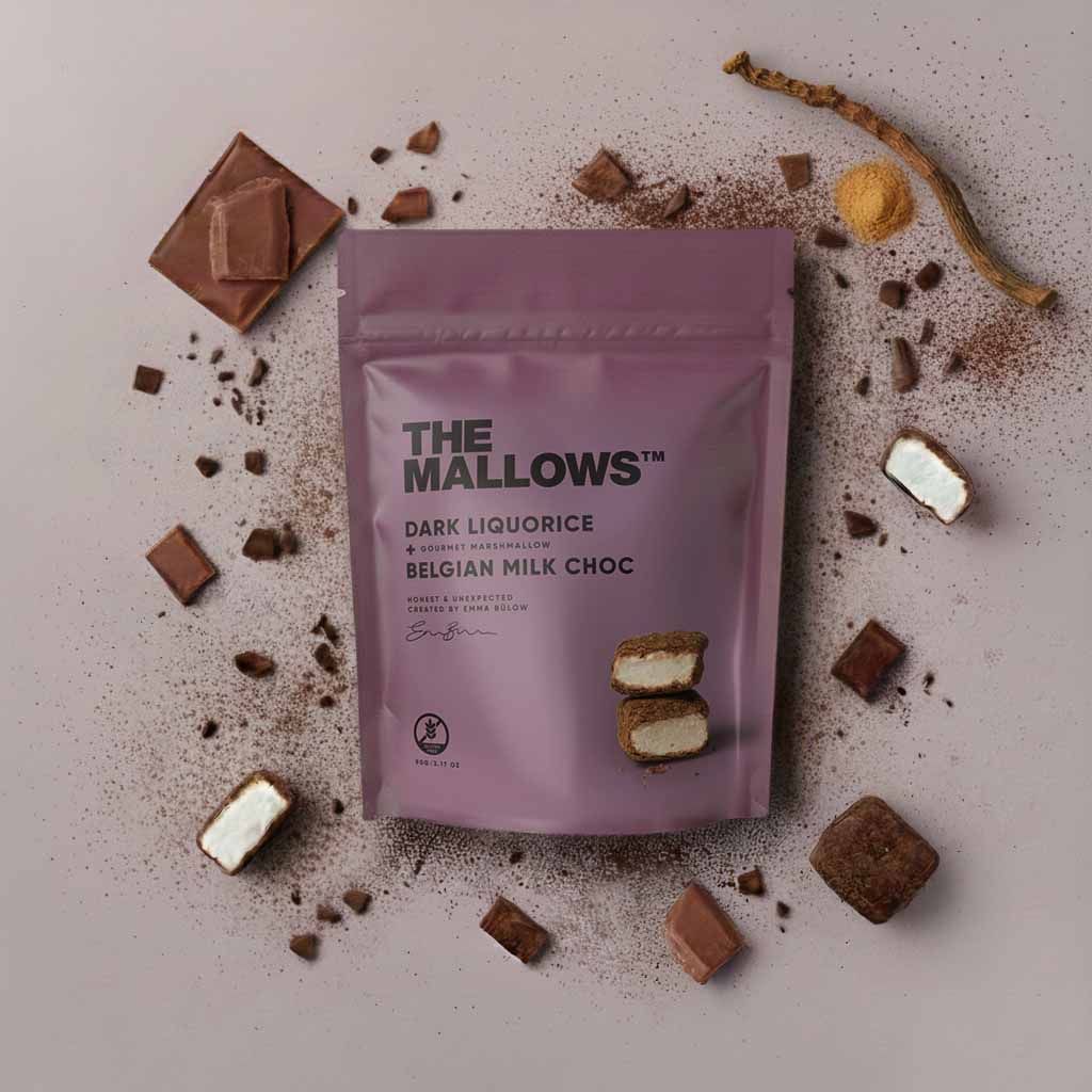 Skumfiduser Dark Liquorice – lille