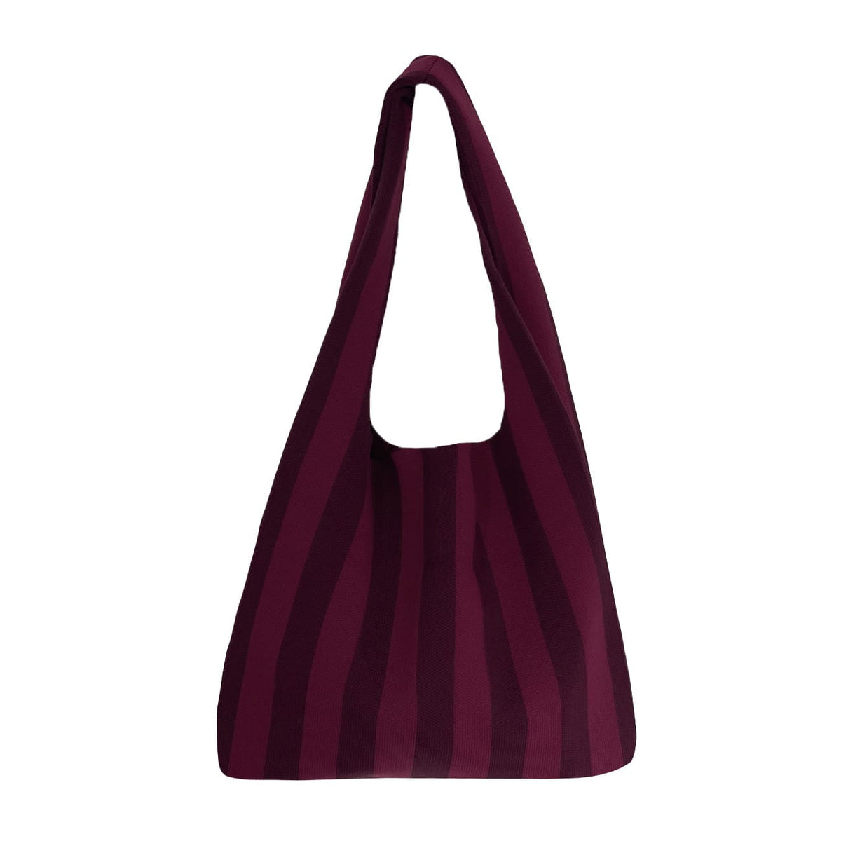 By Stær Olivia taske i bordeaux stribet design