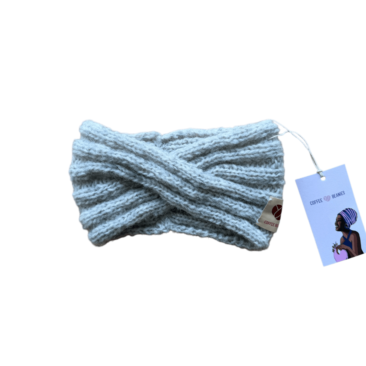 Håndstrikket pandebånd fra Coffee Beanies i 100 % uld