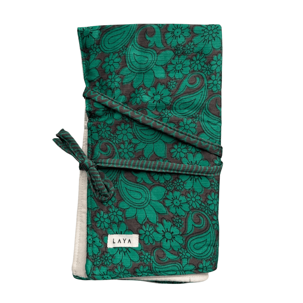 Laya strikkepindeetui til rundpinde af upcycled sari lavet i Nepal