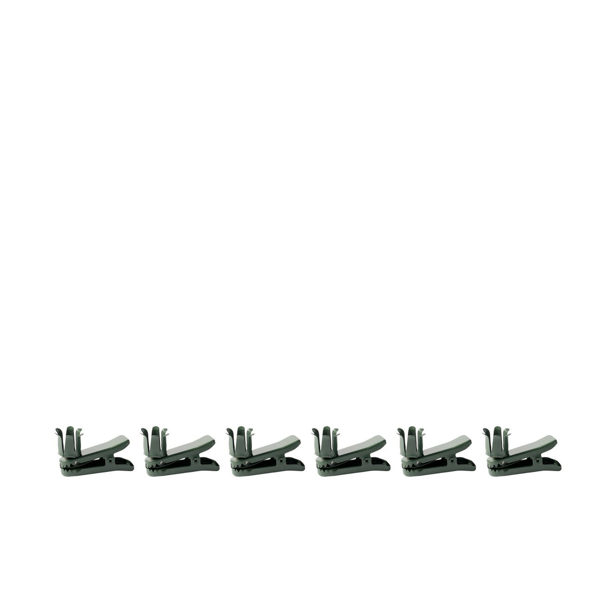 Clips til mini stagelys – Dark Green, 6 stk.
