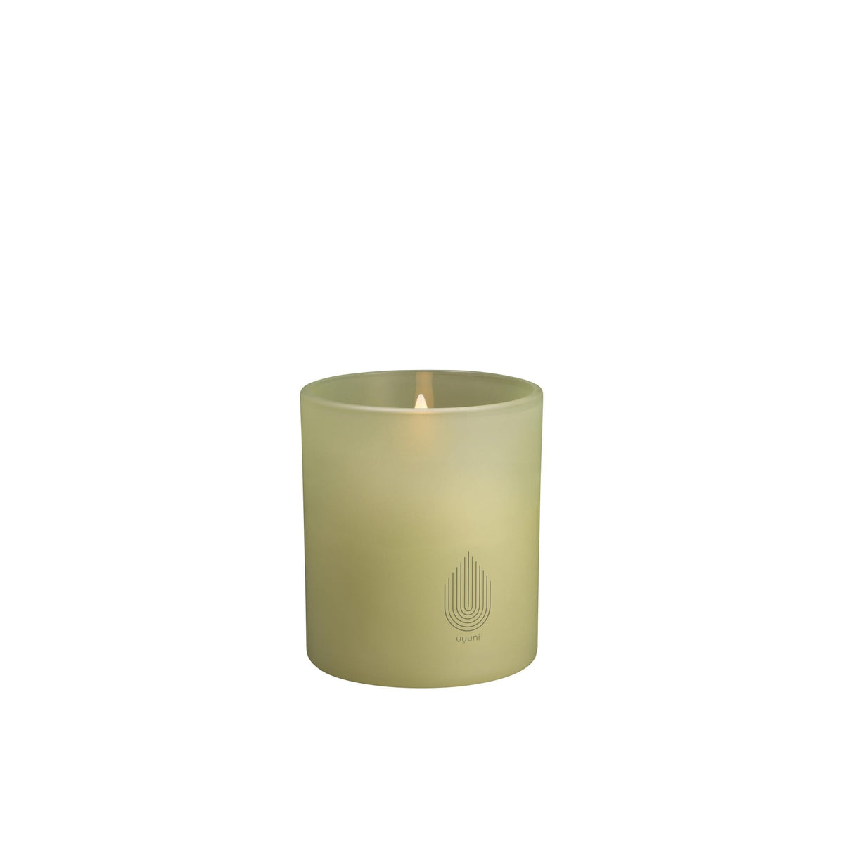 Uyuni LED lys i glas, Light green leaf, 9,2 x 10,2 cm