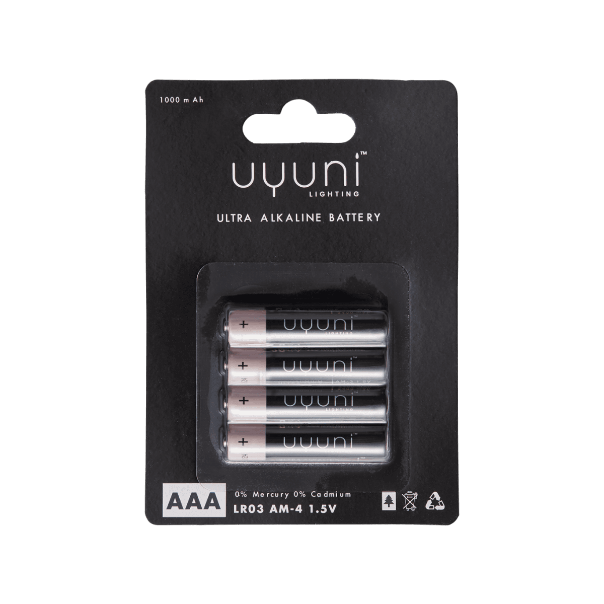 Uyuni Batteri AAA, 1,5V, 4 stk.