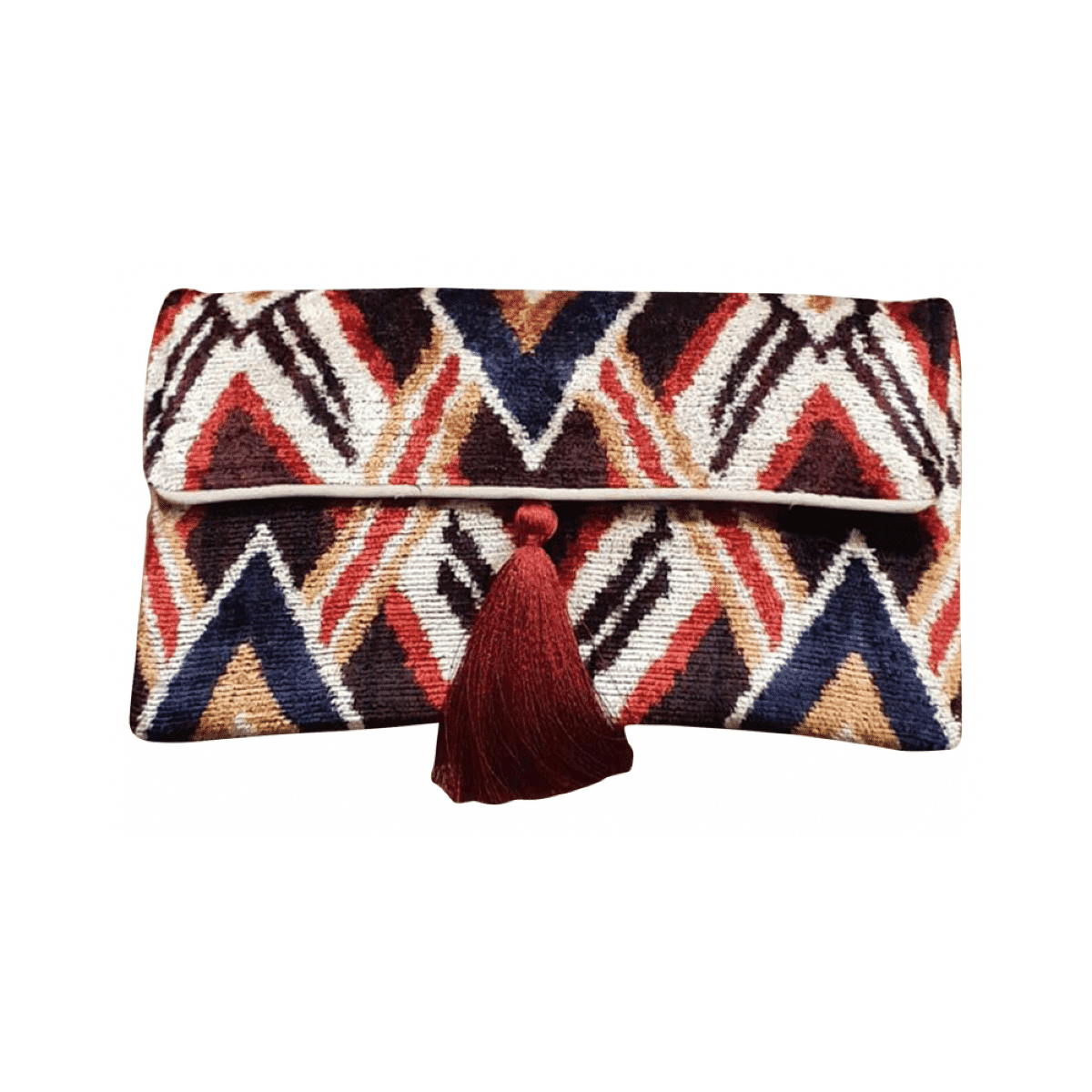 Ikat Clutch velour
