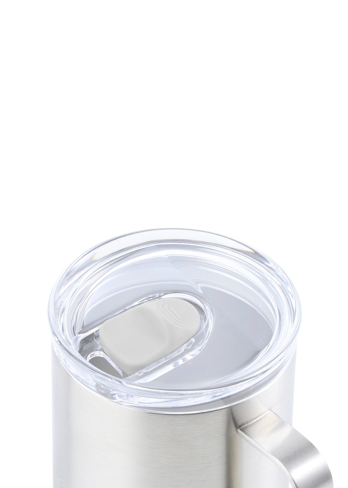AYA&IDA Carry Cup 300 ml i Steel med hank og klart låg