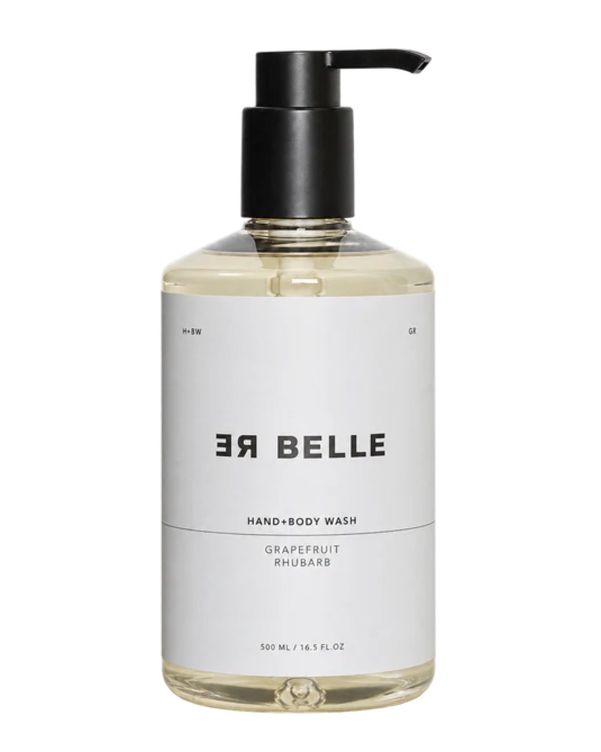 Rebelle Copenhagen Hand & Body Wash Grapefruit Rhubarb 500 ml i flaske med sort pumpe