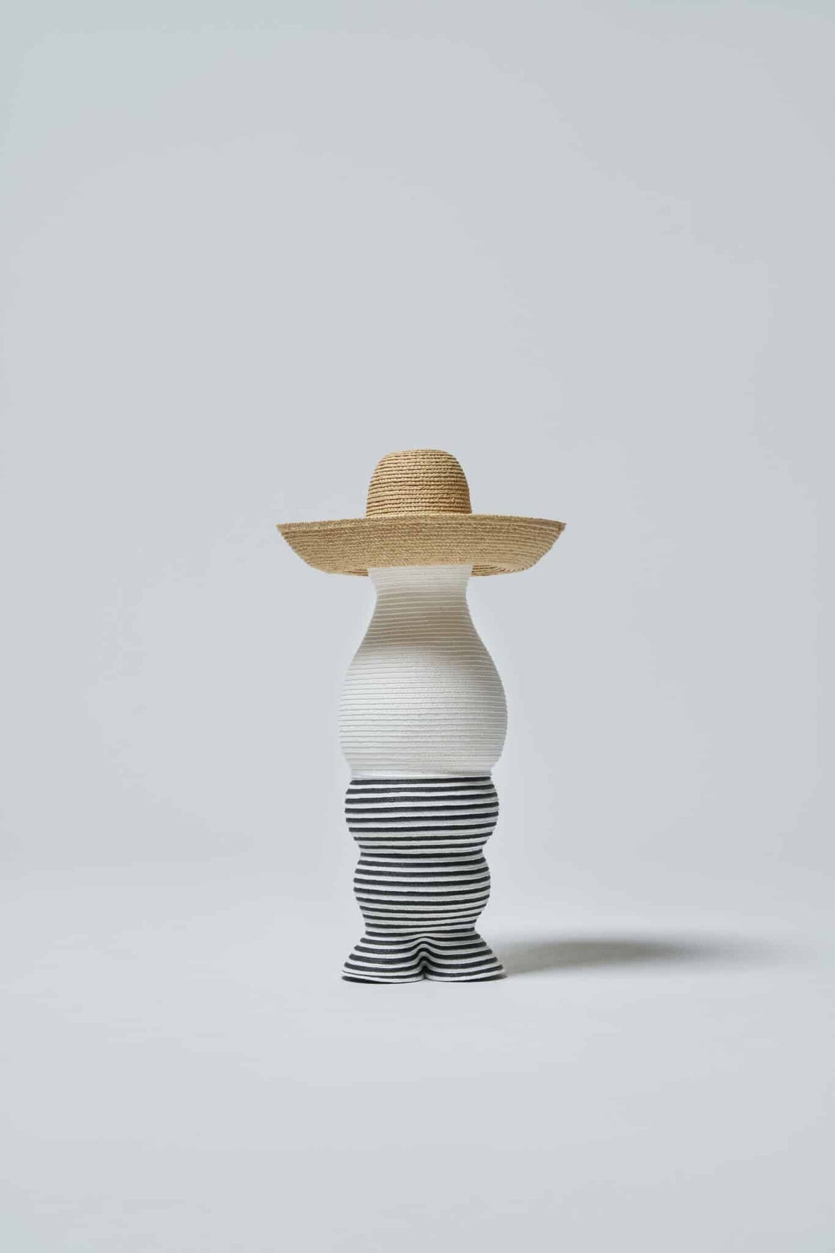 Japansk figur, skulptur bedstefar med hat