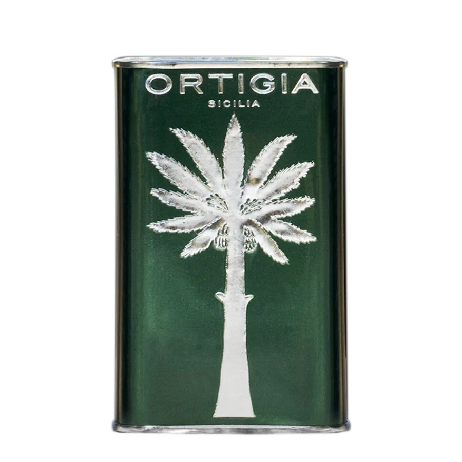 Ekstra Jomfru Olivenolie økologisk fra Sicilien, 250 ml i grøn metalflaske