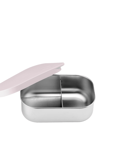 AYA&IDA lunch box madkasse 900 ml soft rose rustfrit stål med ruminddeling