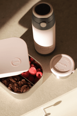 AYA&IDA lunch box madkasse 900 ml soft rose rustfrit stål med ruminddeling