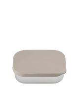 AYA&IDA lunch box madkasse 900 ml cream beige rustfrit stål med ruminddeling