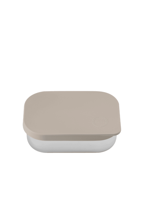 AYA&IDA lunch box madkasse 900 ml cream beige rustfrit stål med ruminddeling