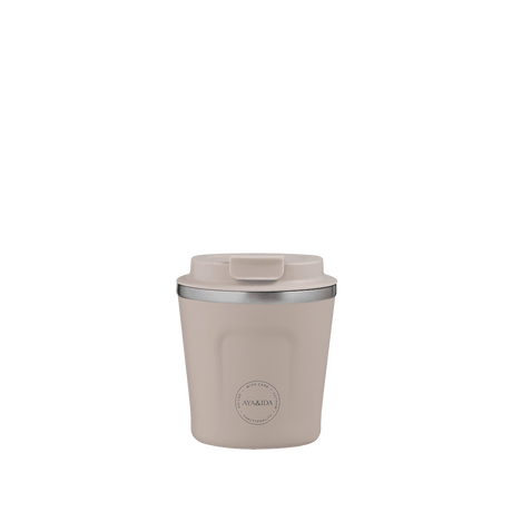AYA&IDA CUP2GO termokop 240 ml cream beige med låg