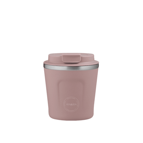 AYA&IDA CUP2GO termokop 240 ml dusty rose med låg