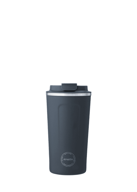 AYA&IDA CUP2GO termokop 500 ml navy blue med låg