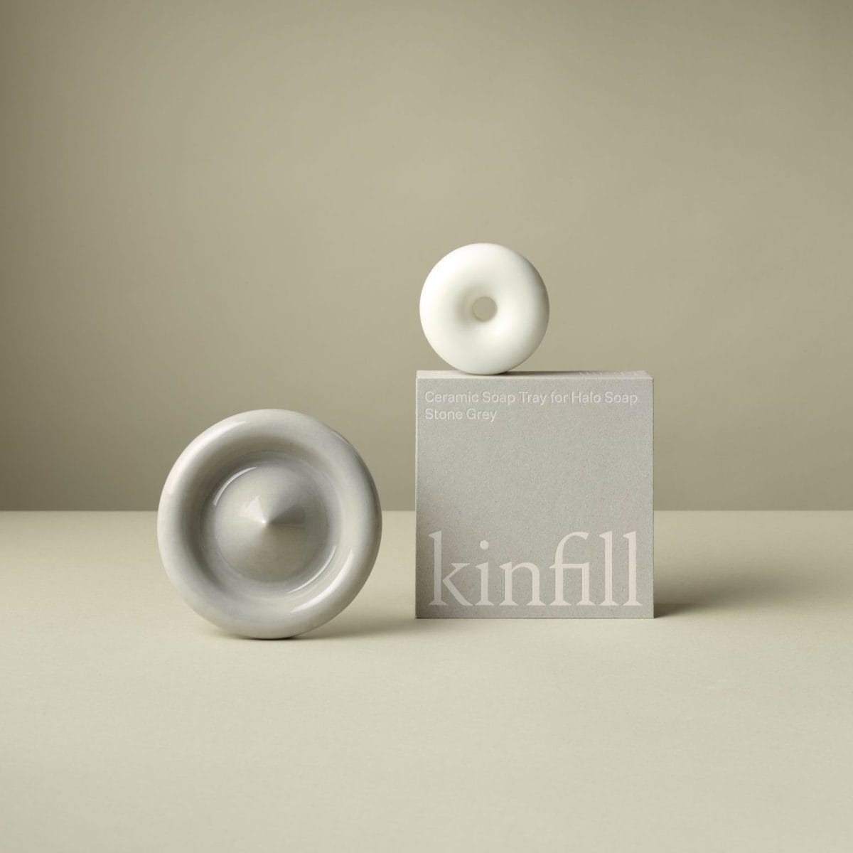 Kinfill Soap Tray – Grey Stone