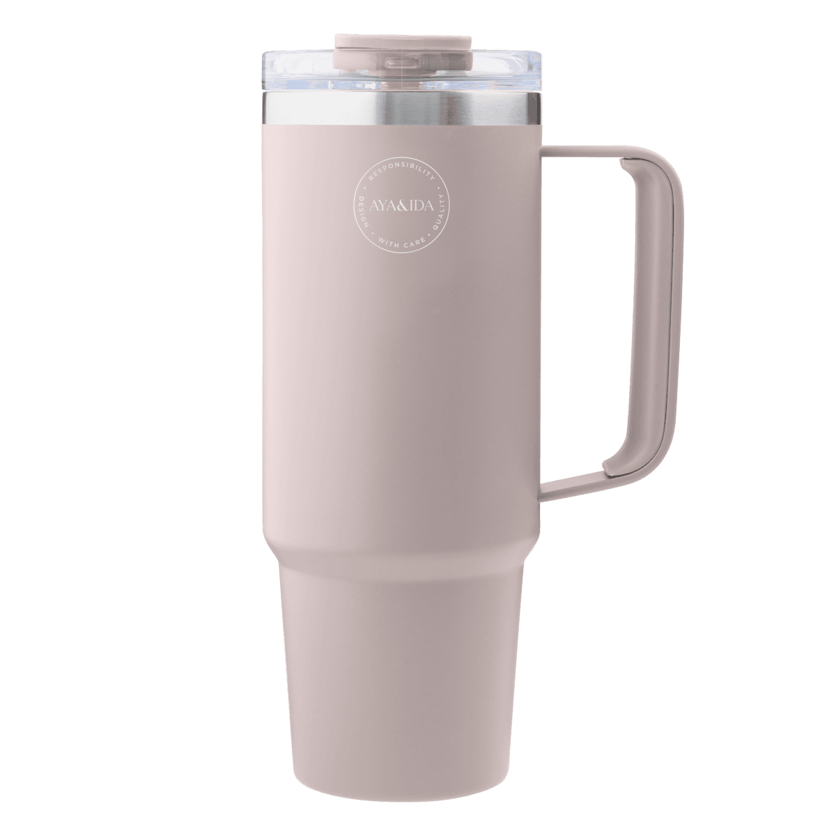 AYA&IDA - Termokop med sugerør 885 ml - Soft Rose