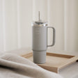 AYA&IDA Thermo Cup with straw 850 ml light grey