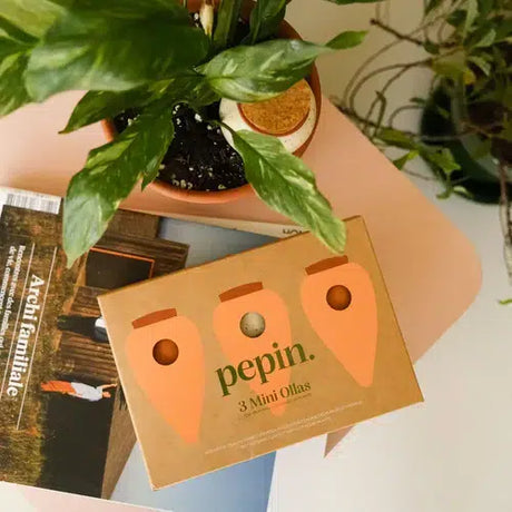 Pepin Trio Mini Ollas – Sæt med 3 selvvandingskrukker
