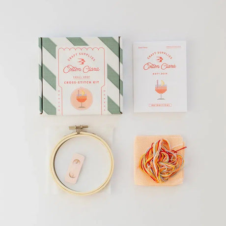 Cotton Clara - Aperol Cocktail - DIY Korssting kit
