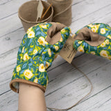 Willow and Belle havehandsker til kvinder fra Robert Frederick med dekorativt blomsterprint