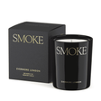 Smoke lys Evermore London sort glas med duftlys