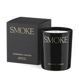 Smoke lys Evermore London sort glas med duftlys