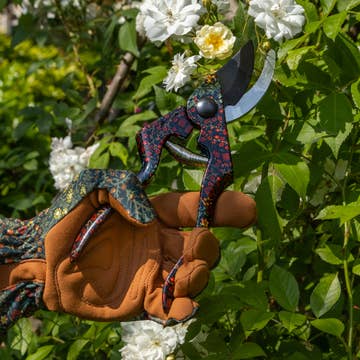 William Morris Blackthorn beskærersaks fra Robert Frederick med dekorativt mønster og ergonomisk greb