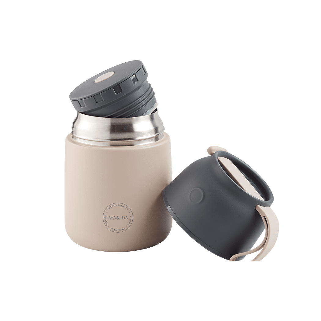AYA&IDA Food’ie madbeholder - Cream Beige - 500 ML