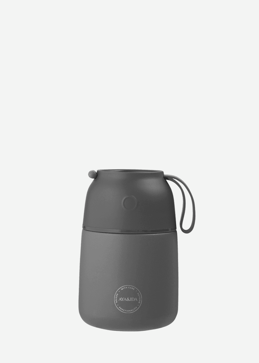AYA&IDA Food’ie madbeholder - Dark Grey - 500 ML