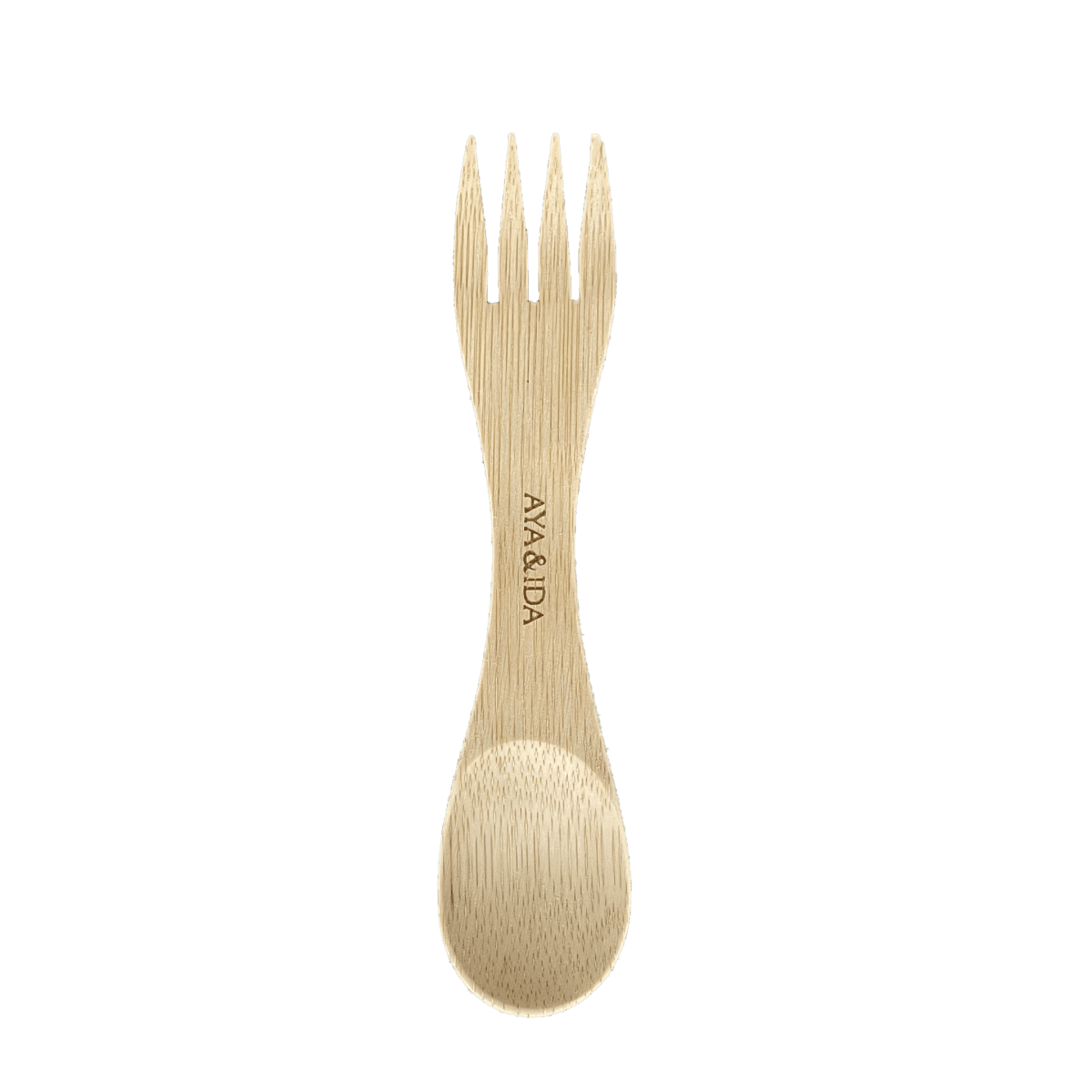 AYA&IDA Spork – Gaffel og ske i én (bambus)