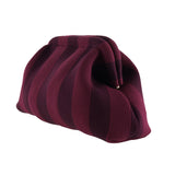 By Stær Alba Clutch i bordeaux og aubergine