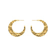 Nuni Copenhagen Paula øreringe Gold hoops 35 mm med formet design