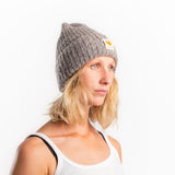 Coffee Beanies grå strikhue