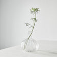 Tell Me More Como Ripple glasvase small – rillet transparent vase i borosilikatglas