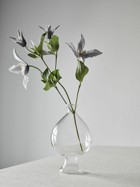 Tell Me More Como glasvase medium – transparent vase i borosilikatglas med tidløst nordisk design