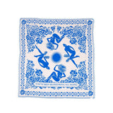 Inari Silketørklæde - Blue Blossom