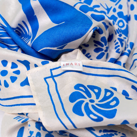 Inari Silketørklæde - Blue Blossom