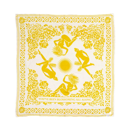 Inari Silketørklæde - Yellow Blossom