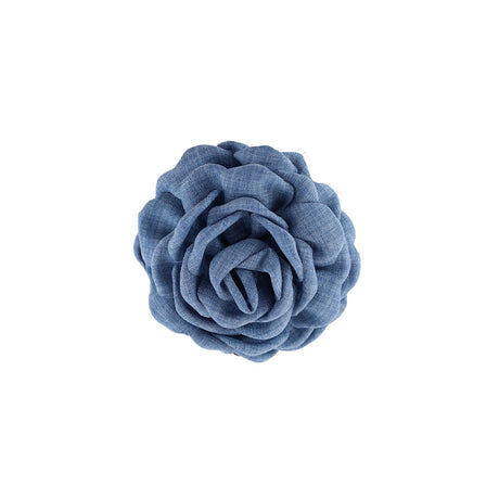 Daisy hårklemme i denim fra By Stær – lille hårklemme med blomst i acetat og tekstil