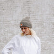 Coffee Beanies grå strikhue