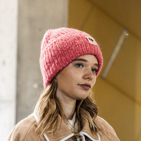 Coffee Beanies pink strik hue