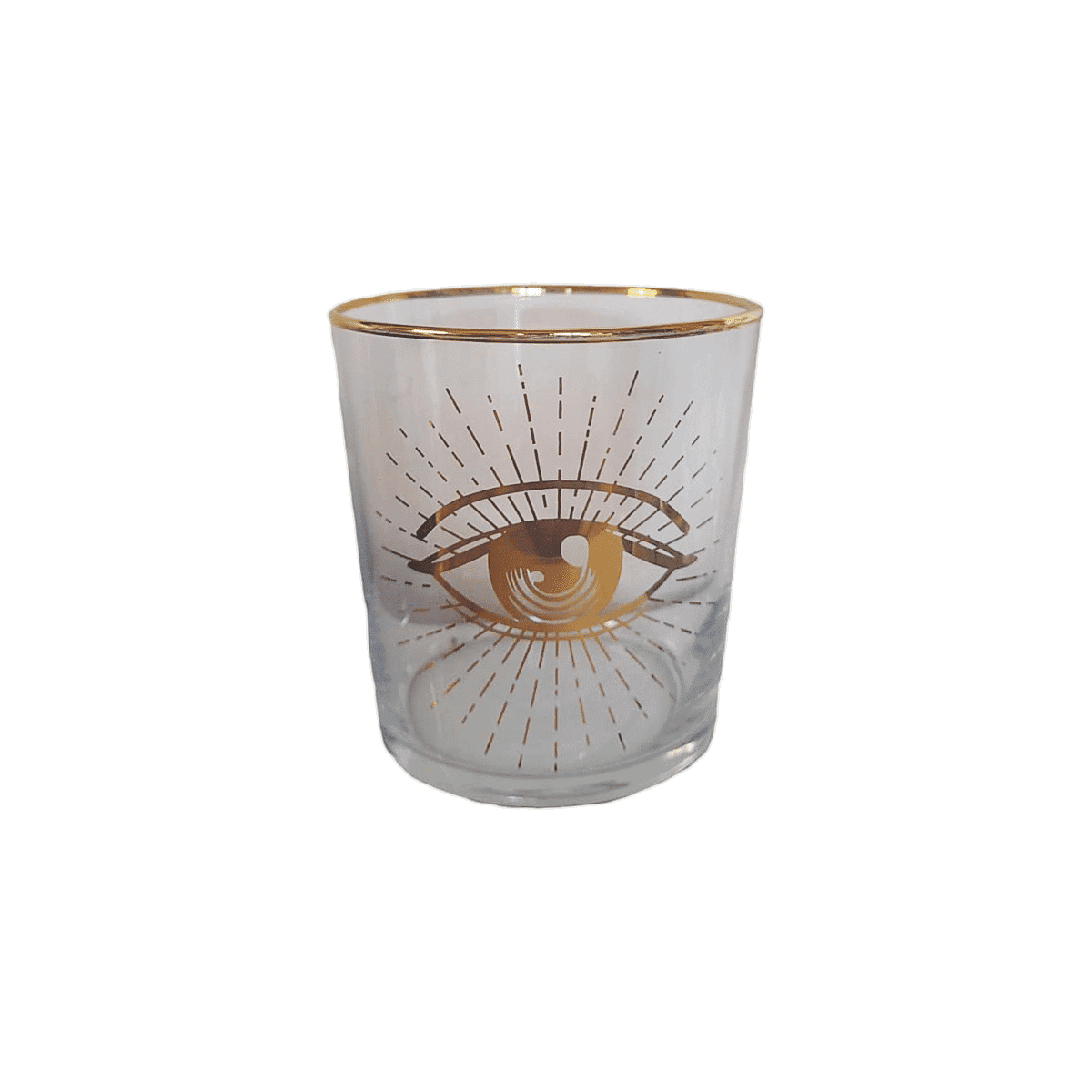 Glas med guldøje