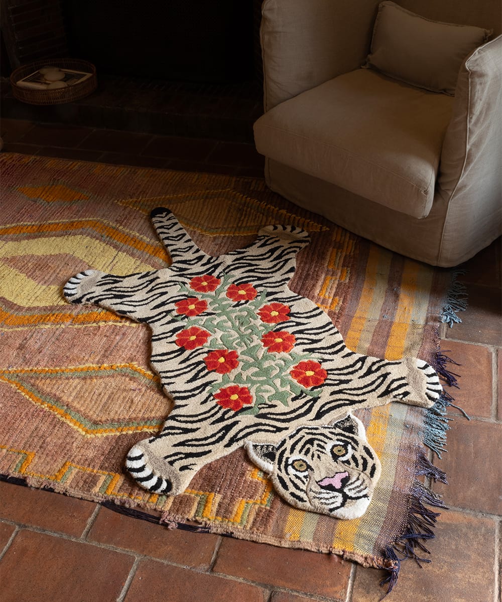 Blomstret tigertæppe
