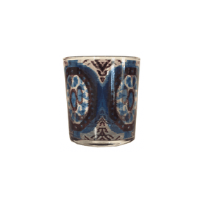 ikat glas blå